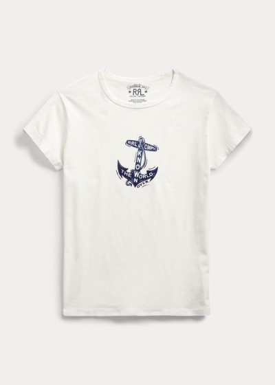 Women's Ralph Lauren Anchor-Graphic Cotton T Shirts | 715426DBP